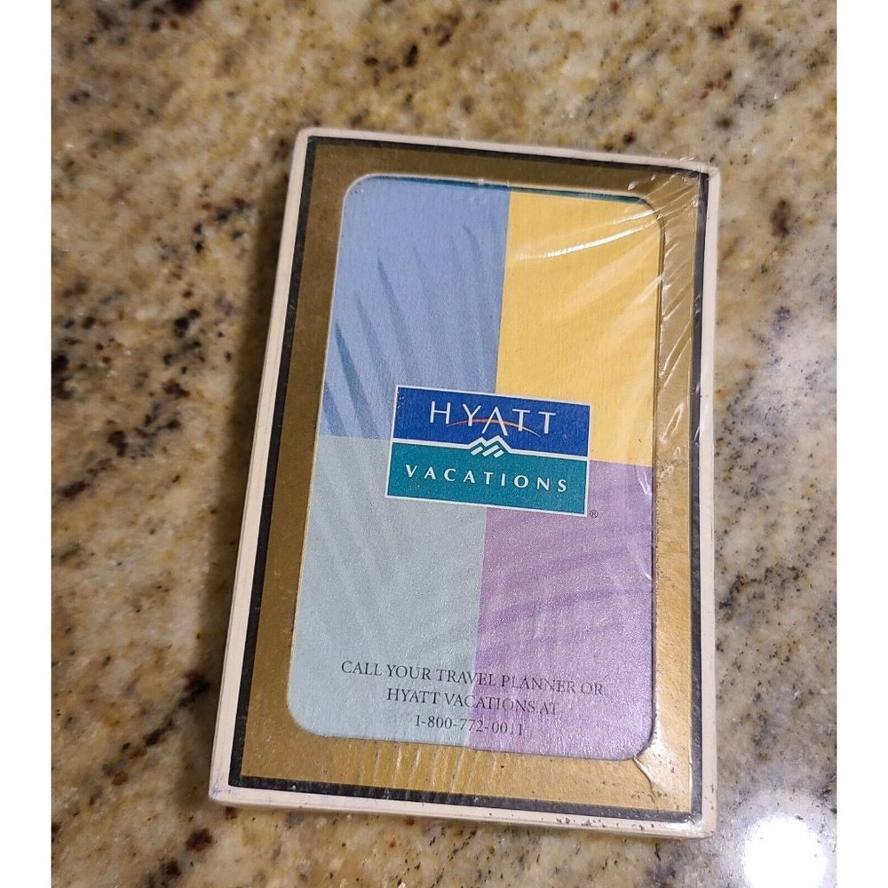 Vintage Hyatt Vacation Playing Cards Bridge Gemaco. New Sealed. Souvenir
